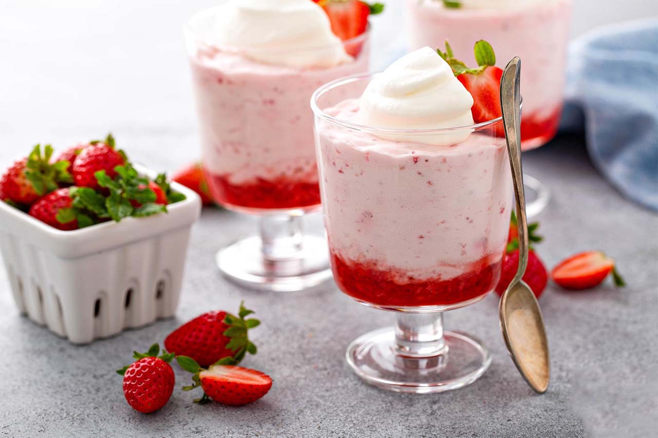 Valentine's Special Strawberry Mousse